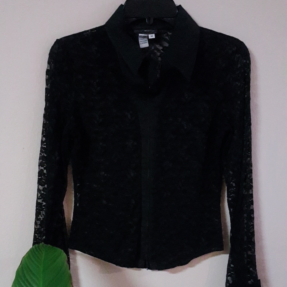 👠Sexy black long sleeve top👠